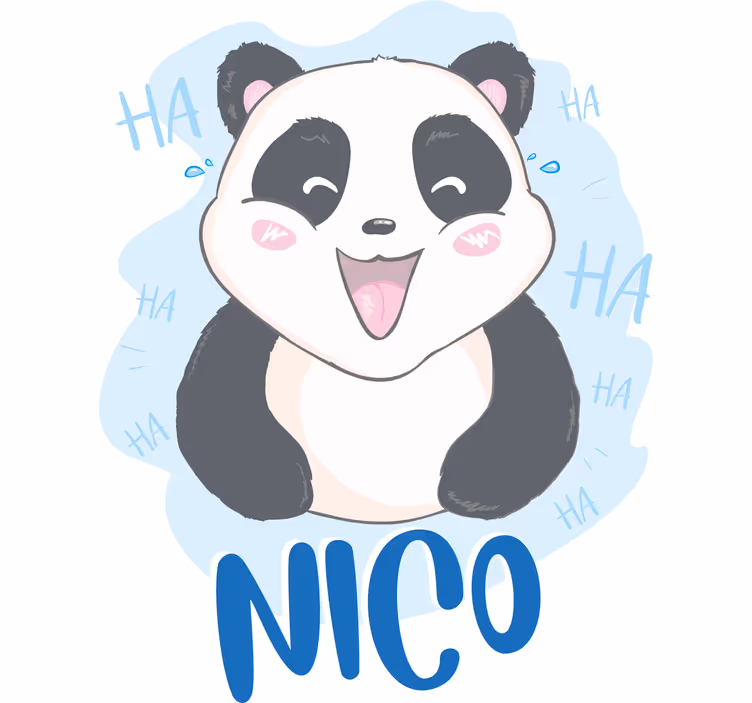 Roleta dla dzieci zaskoczona mała panda - TenStickers