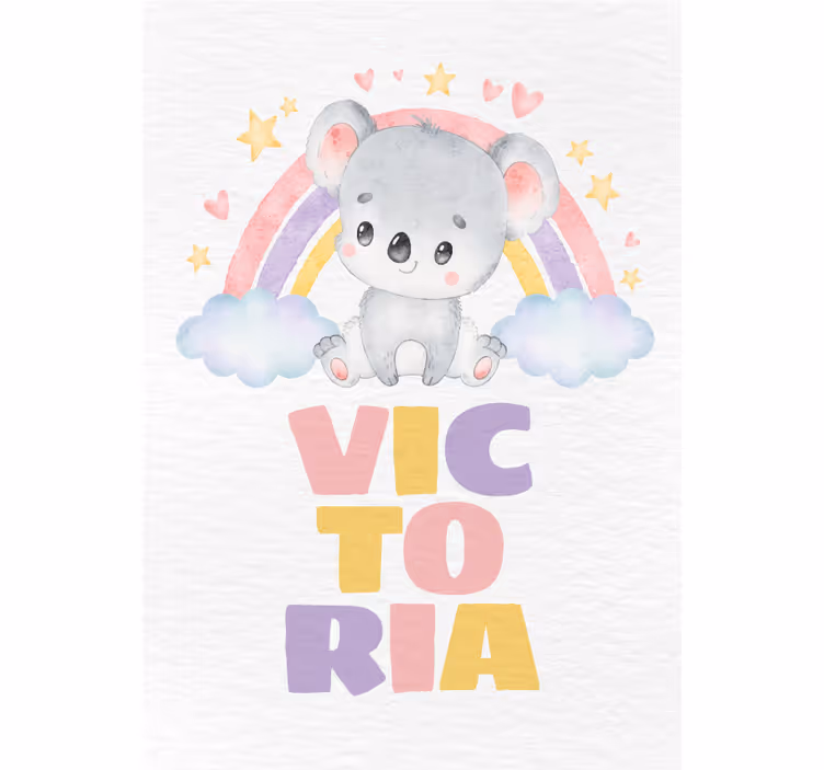 Roleta dla dzieci koala i tęcza - TenStickers