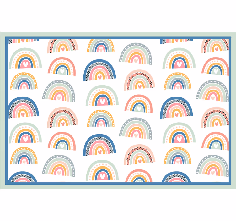 Roleta dla dzieci w kolorowy minimalny wzór tęczy - TenStickers