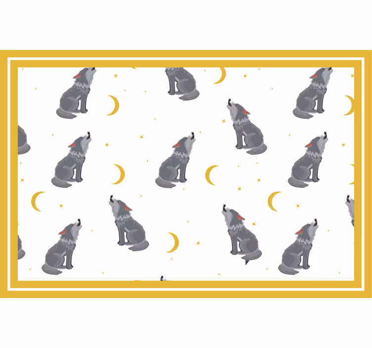 Roleta dla dzieci wilki wyjące do księżyca - TenStickers