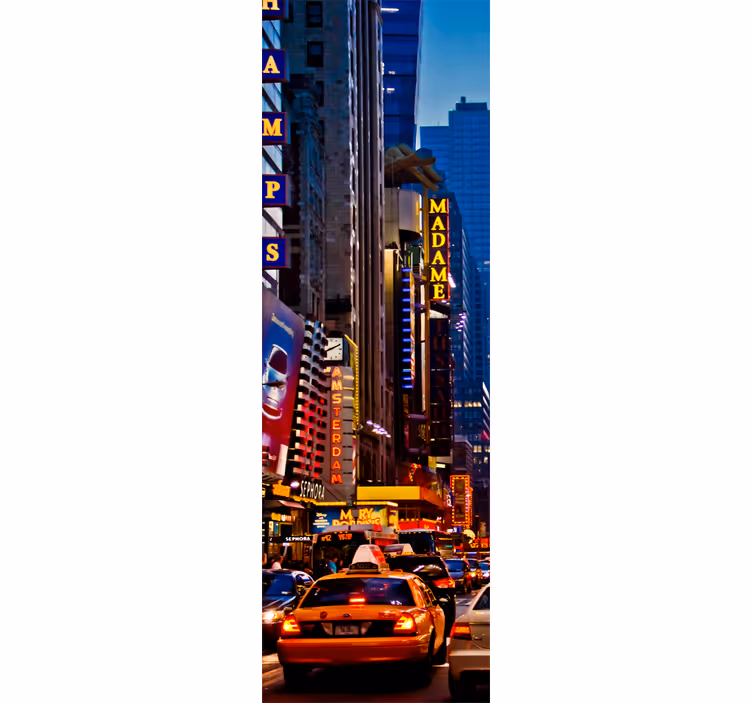 Roleta do kuchni z dekoracją lodówki times square - TenStickers