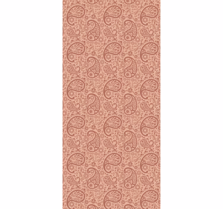 Roleta do kuchni w wzór paisley na lodówkę - TenStickers
