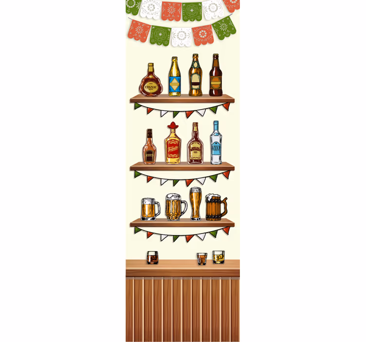 Roleta do kuchni z motywem tequili - TenStickers