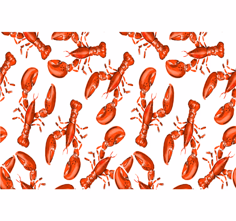 Czerwona roleta krab w kolorze czerwonym - TenStickers