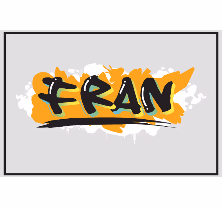 Szara roleta w kolorowe graffiti w stylu urban - TenStickers