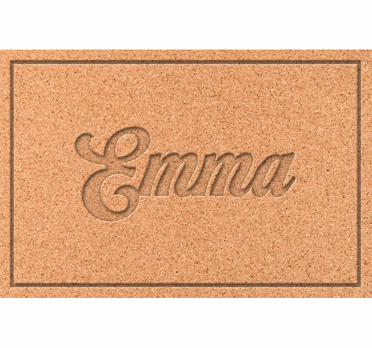 Beżowa roleta personalizowany obrus korkowy - TenStickers