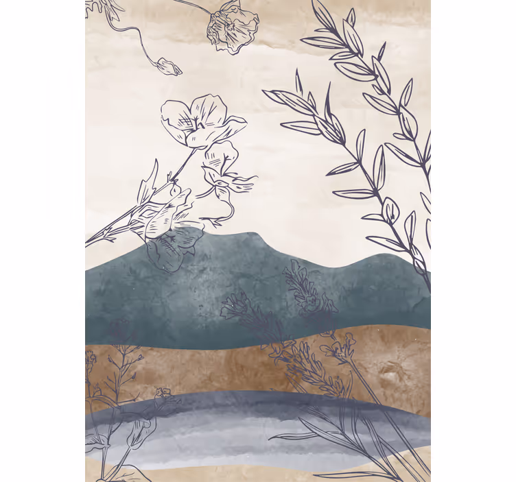 Roleta do biura malowana natura - TenStickers