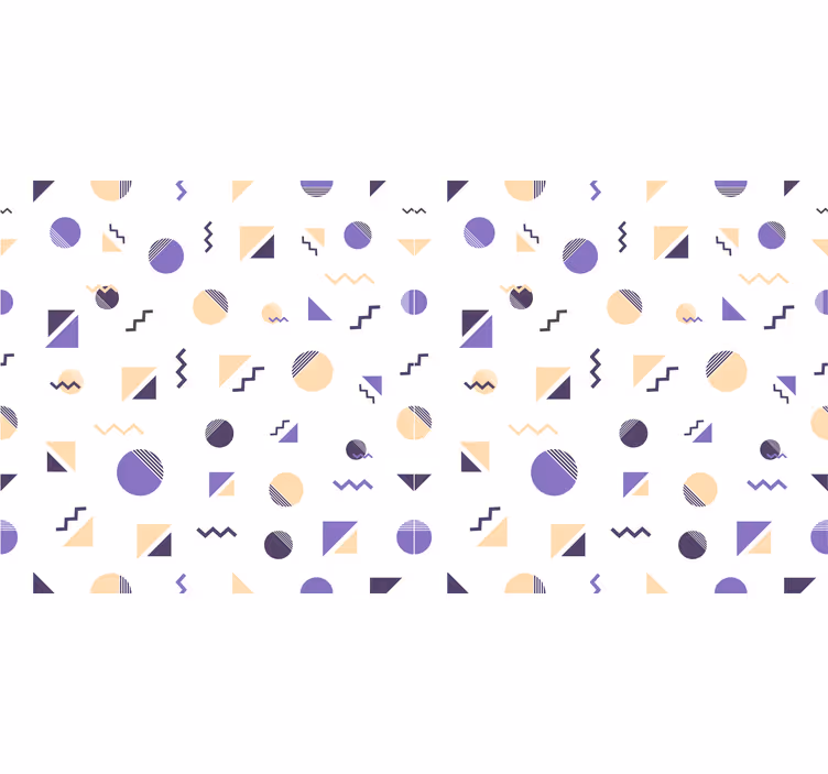 Roleta do sypialni w kolorowe geometryczne kształty - TenStickers