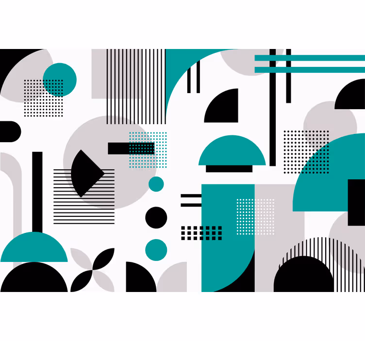 Roleta do sypialni w nowoczesne geometryczne wzory - TenStickers