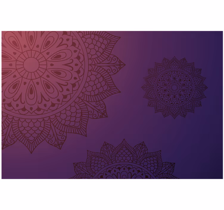 Roleta do sypialni jasna niebieska mandala - TenStickers