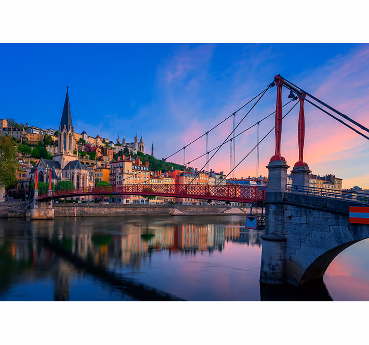 Roleta do salonu miasto "lyon" - TenStickers