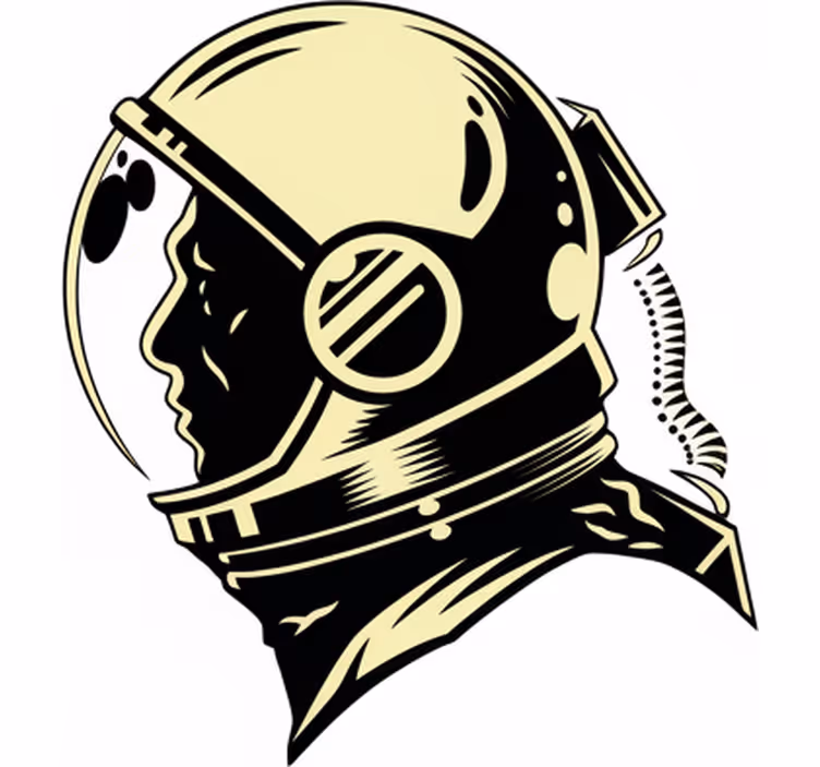 Roleta dla dzieci w stylu vintage kosmonauty - TenStickers