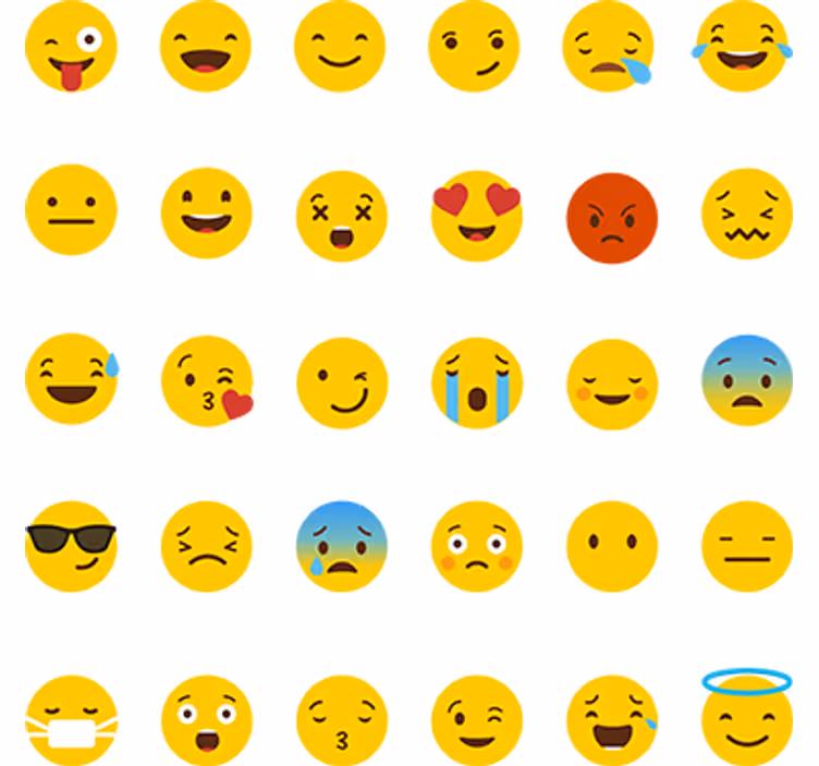 Roleta dla nastolatka z naklejkami whatsapp - TenStickers