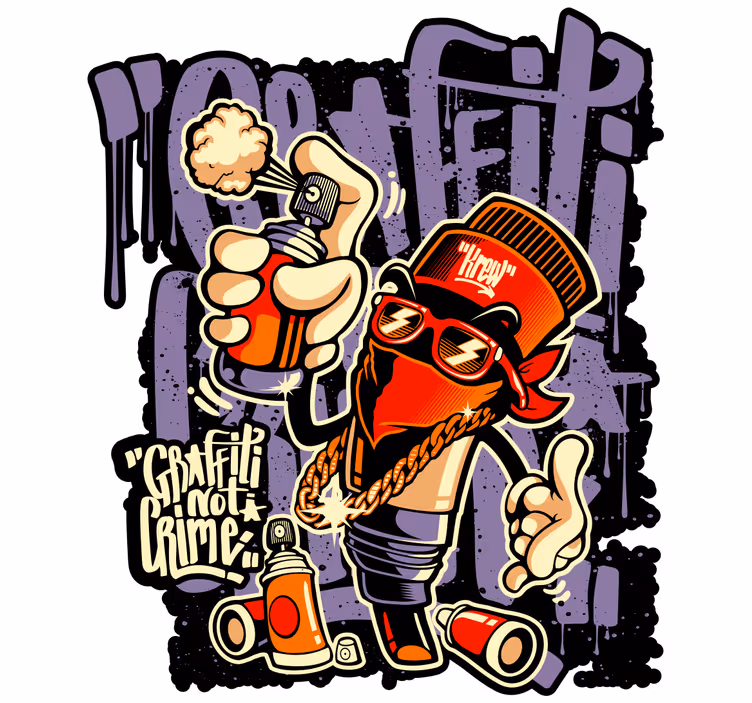 Roleta dla nastolatka w stylu graffiti street art - TenStickers