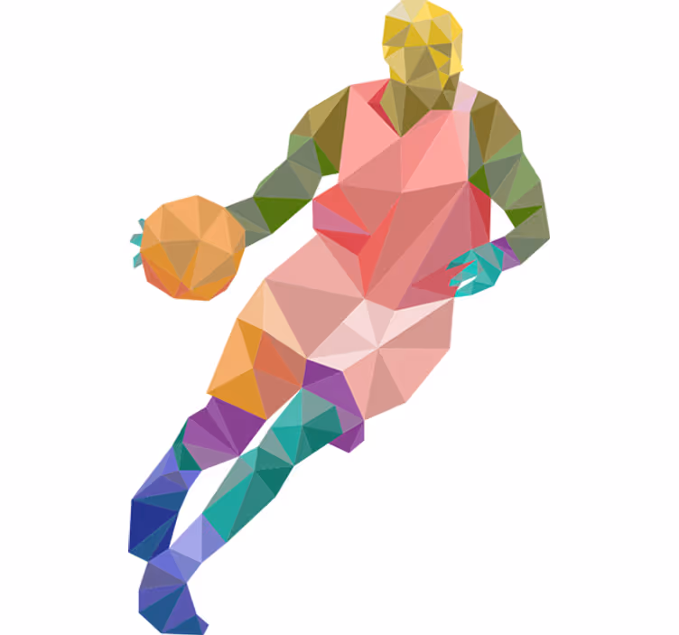 Roleta dla nastolatka z origami koszykówki - TenStickers