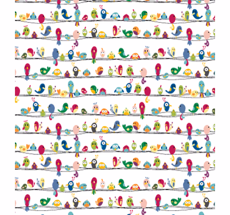 Roleta dla nastolatka z motywem ptaków - TenStickers