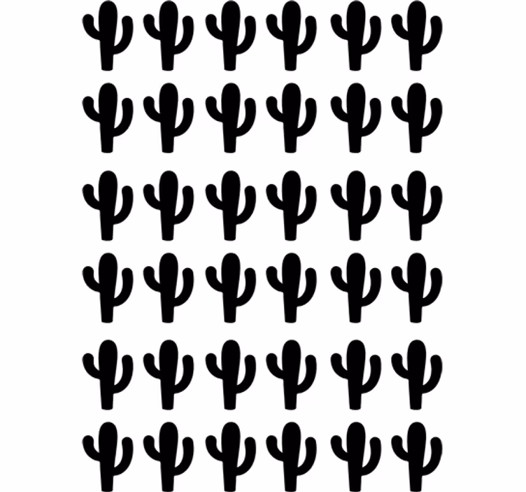 Roleta dla nastolatka z naklejkami kaktusami - TenStickers