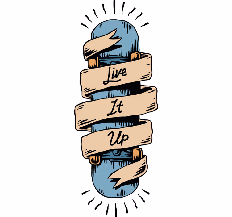 Roleta dla nastolatka z napisem skateboard - TenStickers