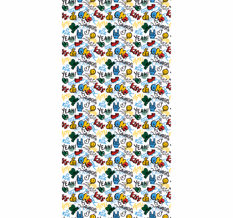 Roleta dla nastolatka urban graffiti doodle - TenStickers