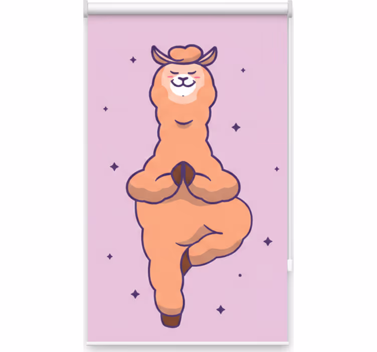 Roleta dla nastolatka z fit lamą - TenStickers