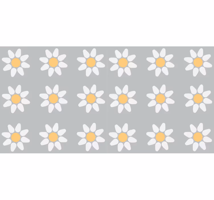Roleta w kwiaty w motyw stokrotek - TenStickers