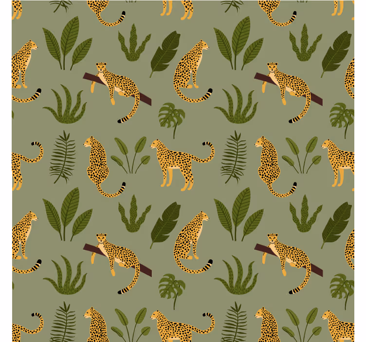 Roleta w zwierzęta w leoparda w dżungli - TenStickers