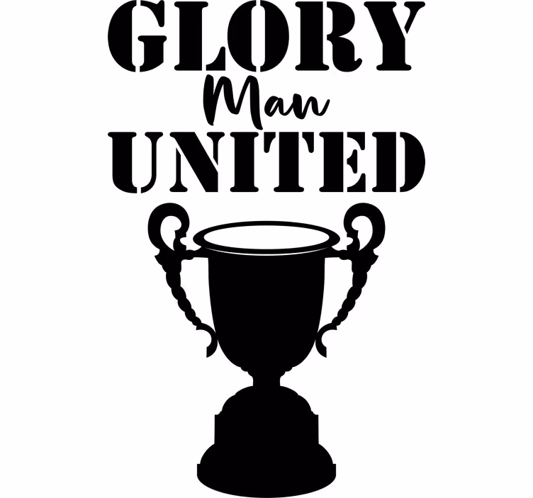 Roleta z tekstem chwała manchester united - TenStickers