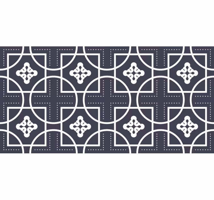 Czarna roleta z efektem geometrycznych kształtów - TenStickers