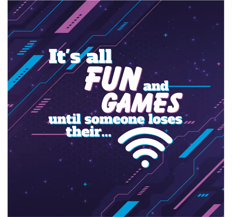 Roleta do biura zabawny Żart o wifi - TenStickers