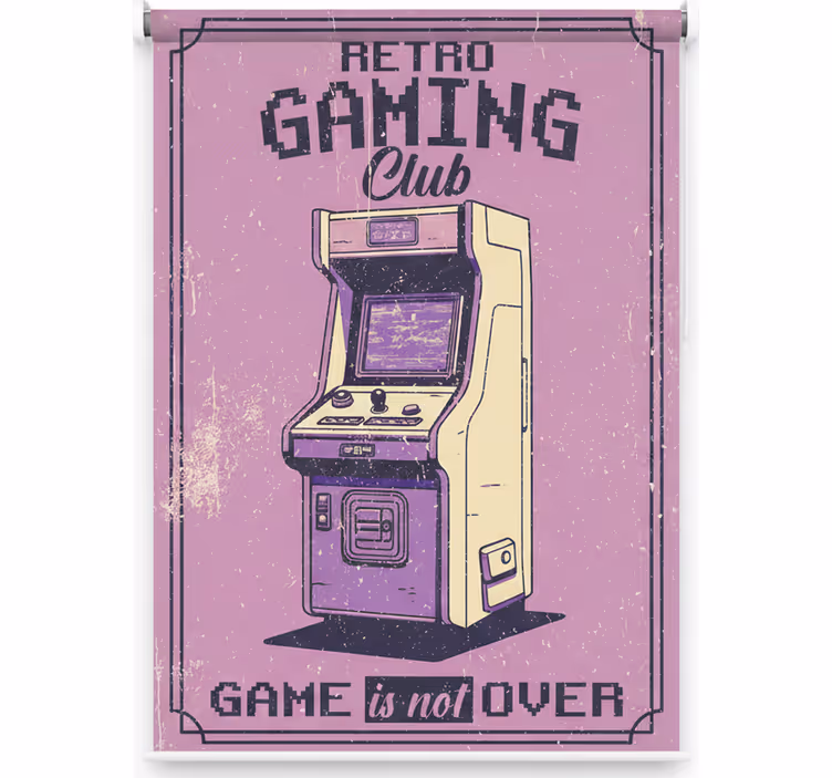 Roleta dla nastolatka klub retro gier - TenStickers