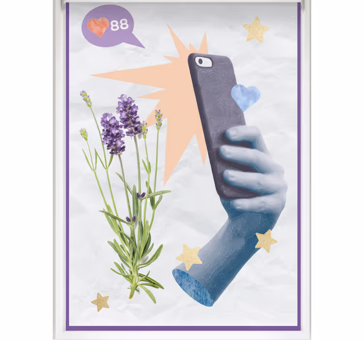 Roleta dla nastolatka cyfrowe życie - TenStickers