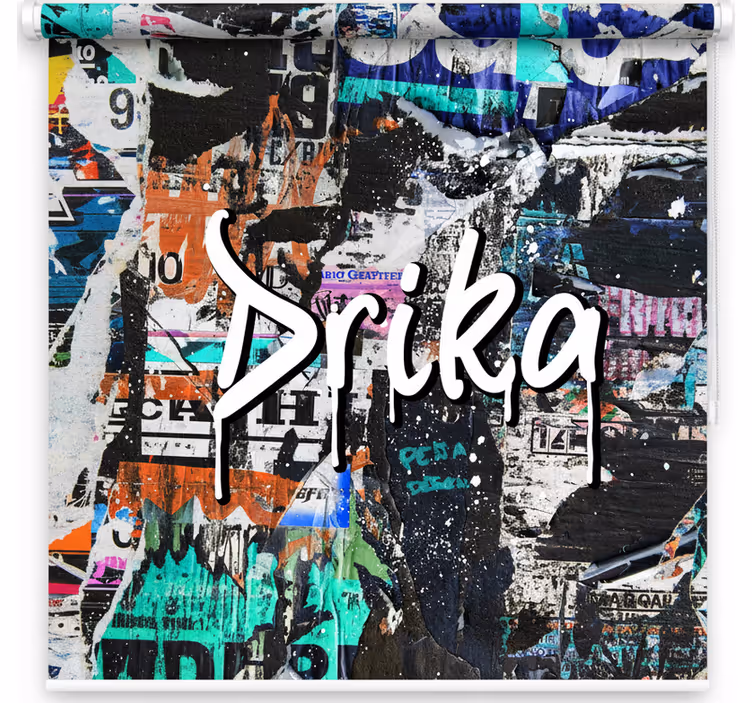 Roleta dla nastolatka z tagiem graffiti - TenStickers