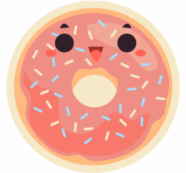Śmieszna roleta z anime pączkami - TenStickers
