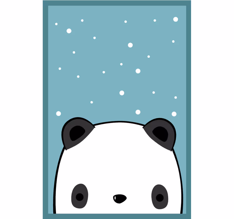 Śmieszna roleta z uroczą pandą - TenStickers