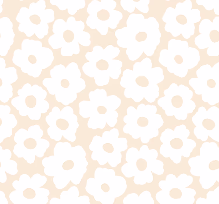 Roleta do salonu biała makowa - TenStickers