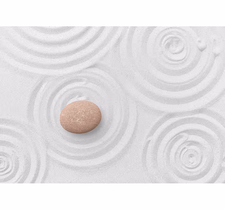 Roleta zen tapeta - kropla w piasku - TenStickers