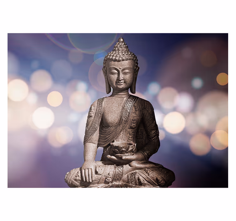 Roleta zen - tapeta z ametystowym buddą - TenStickers