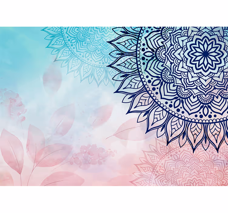Roleta zen w stylu boho z mandalą - TenStickers