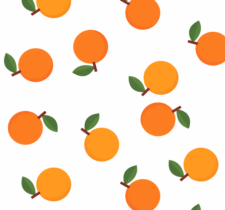 Pomarańczowa roleta eleganckie pomarańcze - TenStickers