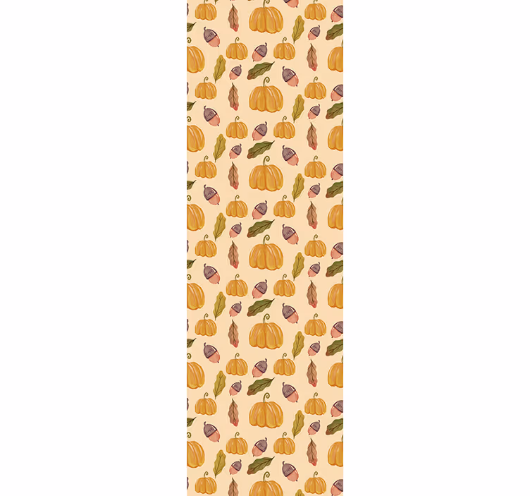 Roleta klasyczna dynie i liście w stylu vintage - TenStickers