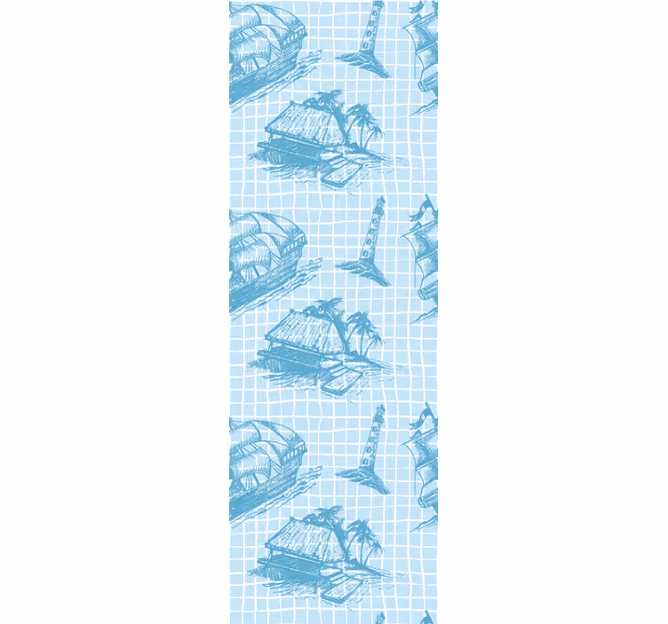 Roleta klasyczna wzór toile westwind - TenStickers