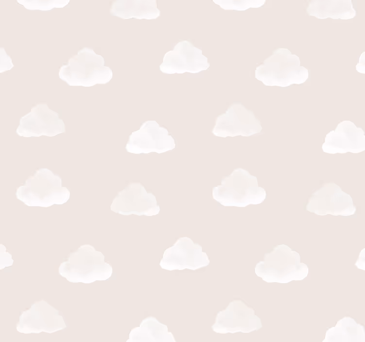 Roleta do pokoju dziecięcego w beżowe chmurki - TenStickers