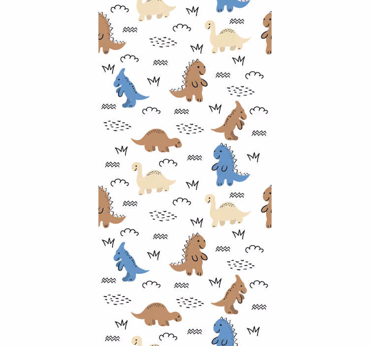 Roleta do pokoju dziecięcego z wesołymi dinozaurami - TenStickers
