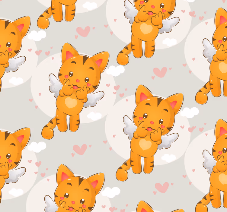 Roleta do pokoju dziecięcego z latającymi kotkami - TenStickers