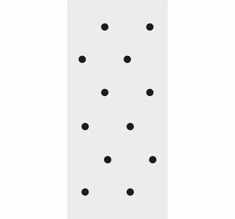 Roleta do przedpokoju w czarne kropki w stylu nordyckim - TenStickers