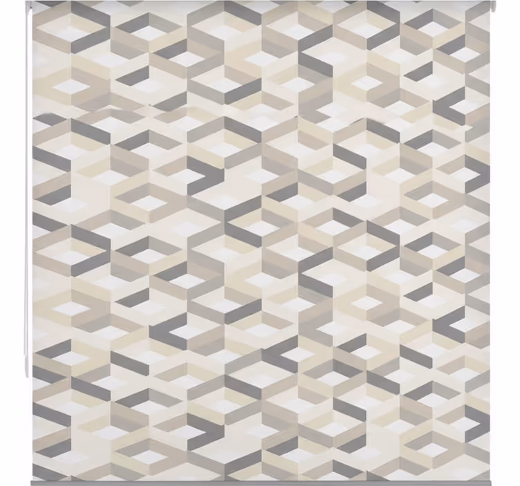 Roleta do łazienki w minimalistyczne geometryczne wzory - TenStickers