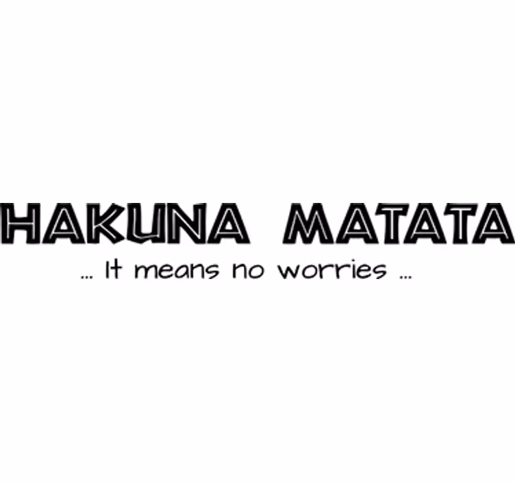 Roleta filmowa dekoracyjna hakuna matata dla dzieci - TenStickers