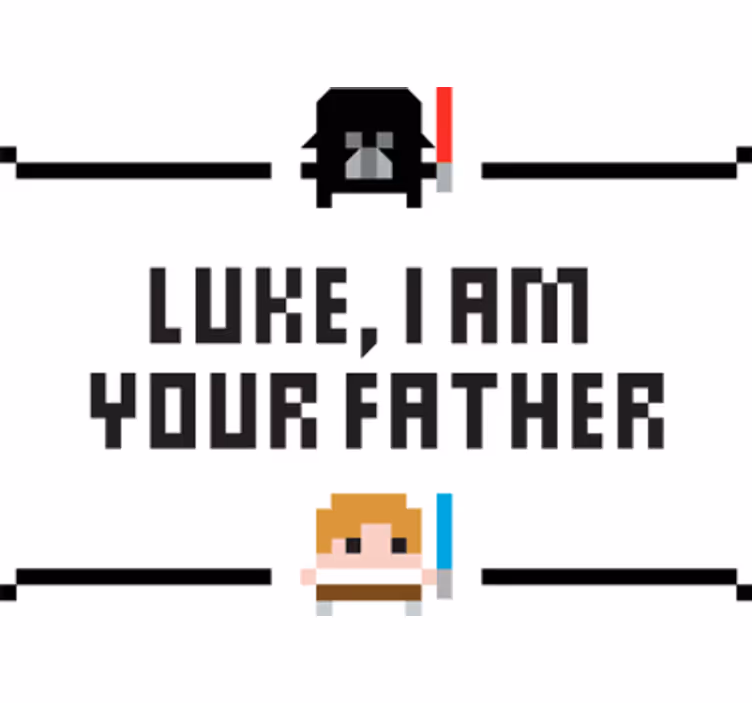 Roleta filmowa naklejka dekoracyjna luke, ojcze - TenStickers