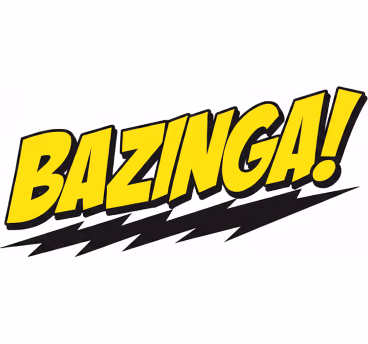 Roleta filmowa naklejka dekoracyjna bazinga big bang - TenStickers