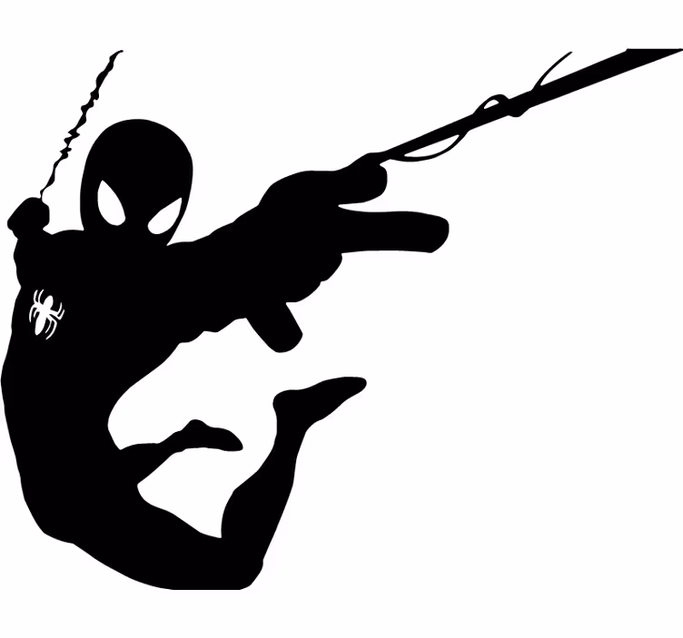 Roleta z superbohaterami w sylwetce spider-mana - TenStickers